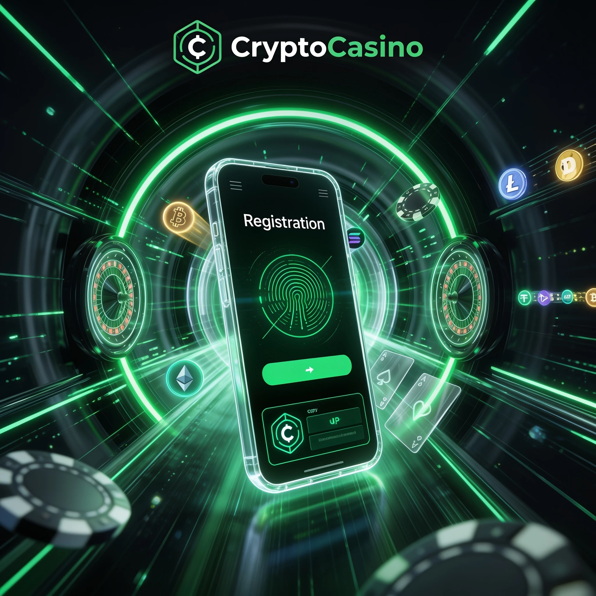 Inscription sécurisée sur CryptoCasino